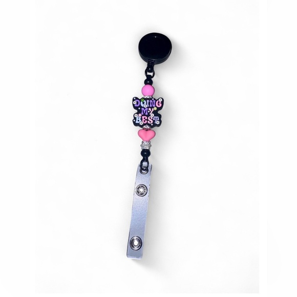 Accessories - New Women’s “Doing My Best” Retractable Badge Reel.